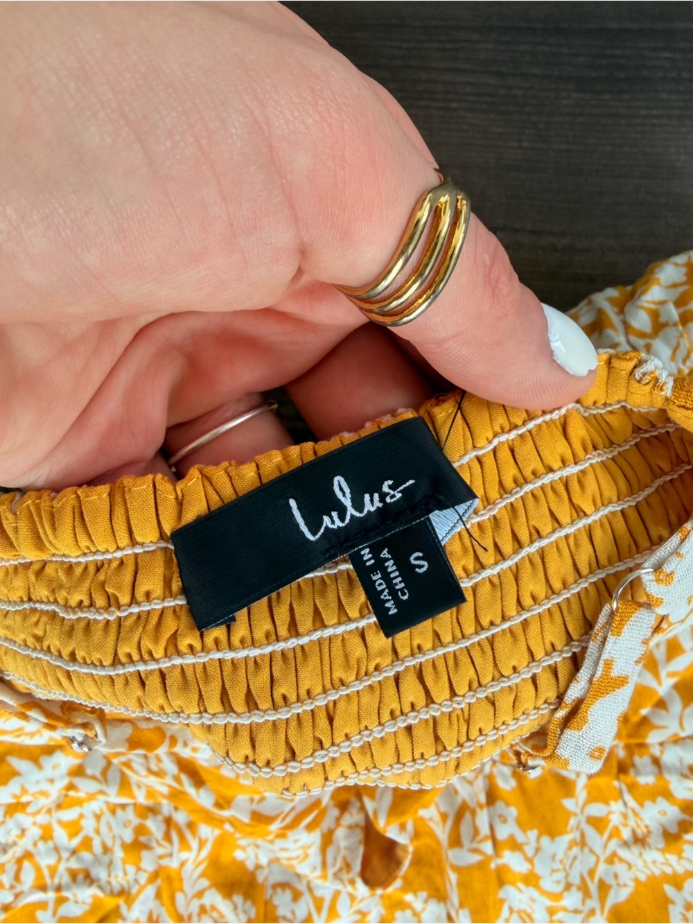 NWT Lulus Catching Sunrays Mustard Yellow Floral Print Midi Dress - Picture 4 of 5
